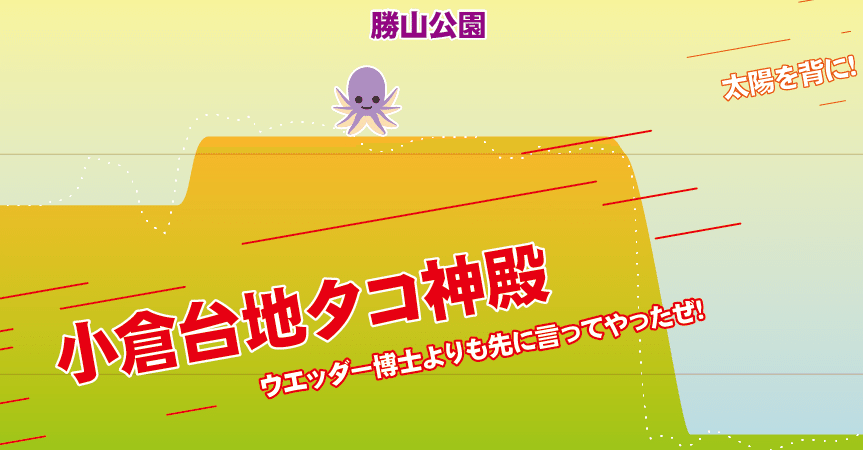 「小倉台地」形成の謎に迫る　火星人のタコ神殿説は全否定か